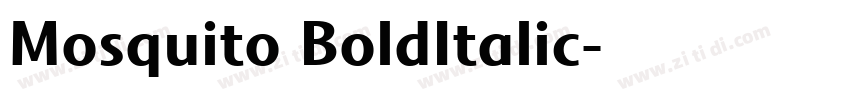 Mosquito BoldItalic字体转换